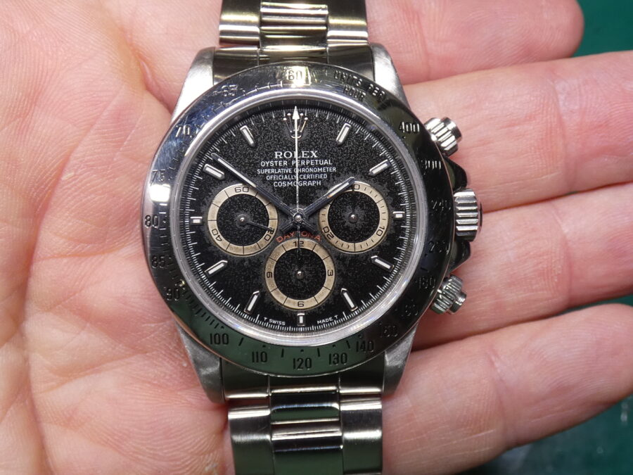 Rolex Daytona Zenith 16520 W Patrizzi Dial Year 1995 BOX&PAPERS Automatic Cosmograph STARDUST DIAL!!! - immagine 6