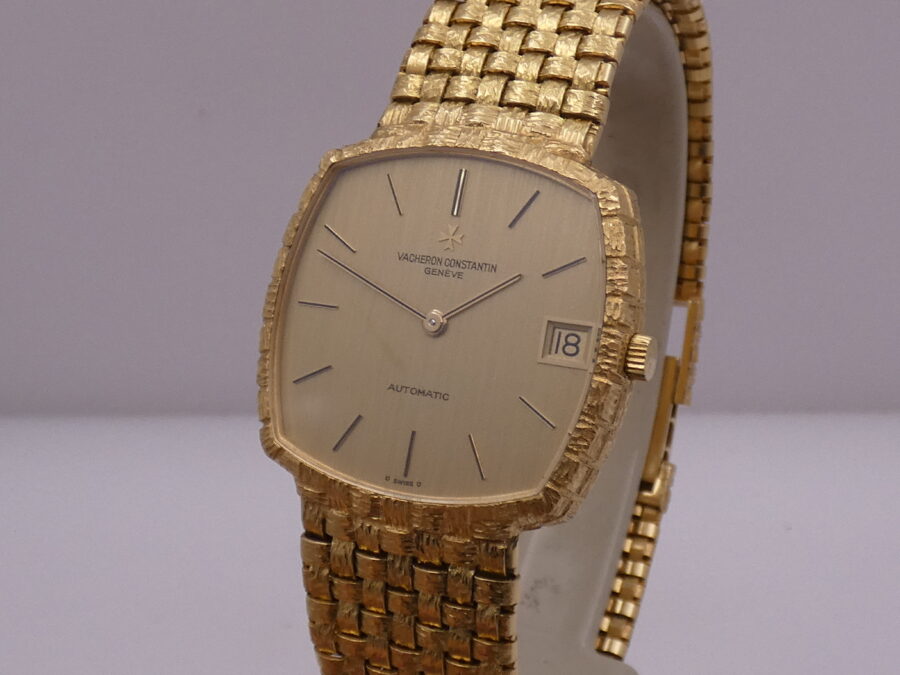 Vacheron Constantin NEW OLD STOCK 18Kt Square Basket 1970s Sigma Dial BOX & PAPERS Automatico Untouched - immagine 7