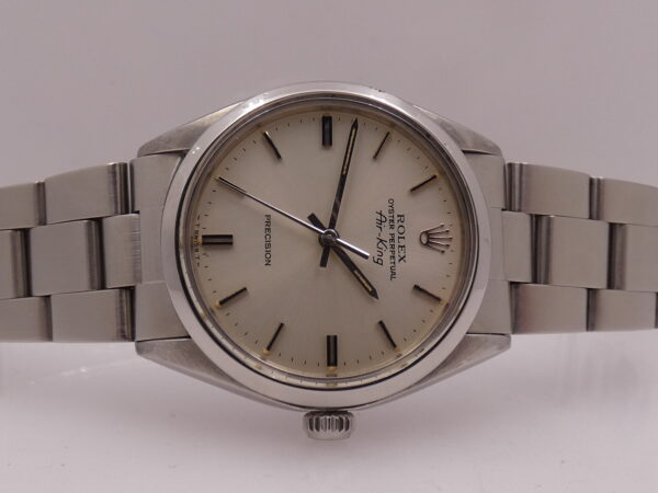 Rolex Air King Precision 5500 ANNO 1978 Automatico Argentè Dial Braccialato Oyster
