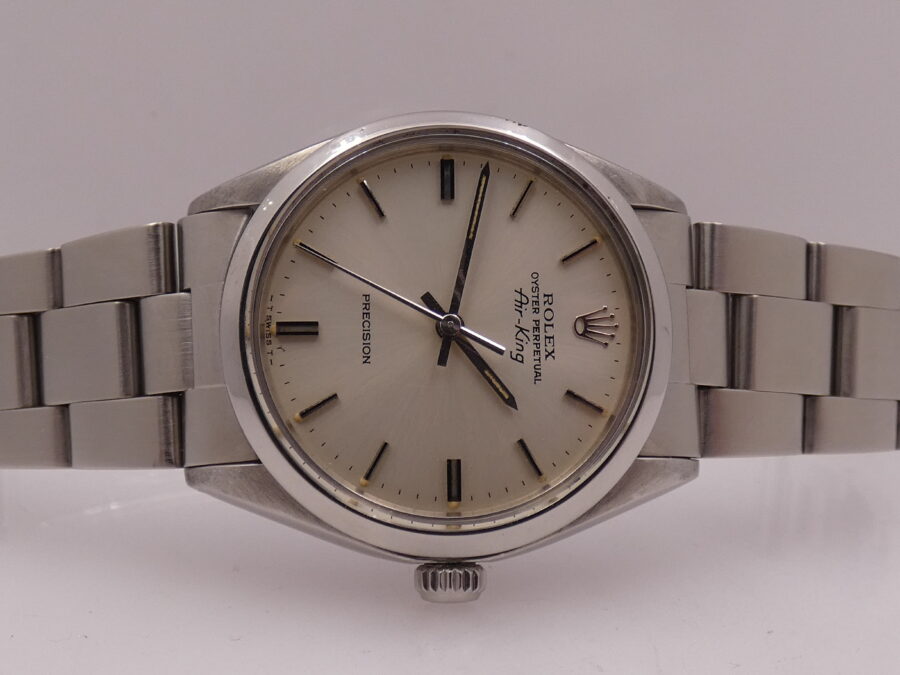 Rolex Air King Precision 5500 ANNO 1978 Automatico Argentè Dial Braccialato Oyster - immagine 6