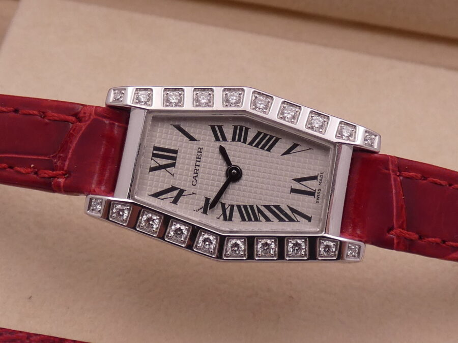 Cartier Lanières Hexagonal 2560 18Kt White Gold Factory Diamonds ANNI '2000s For Ladies - immagine 6