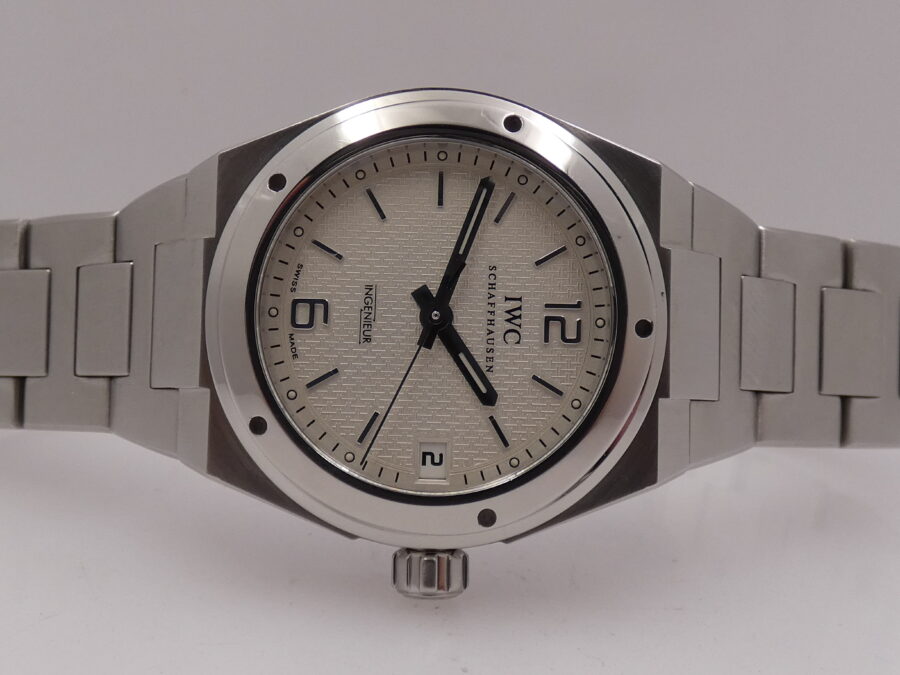 IWC Ingenieur Automatic Midsize 34mm 4515 Automatico Guillochè Dial Braccialato Acciaio ANNI 2000 - immagine 7
