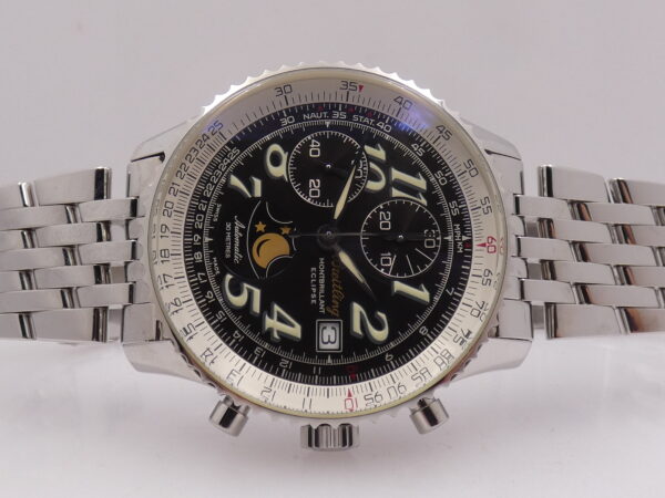 Cronografo Breitling Montbrillant Eclipse Fasi Luna A43030 LIKE NEW BOX&PAPERS Anno 2001 Automatico Acciaio Bracciale Pilot