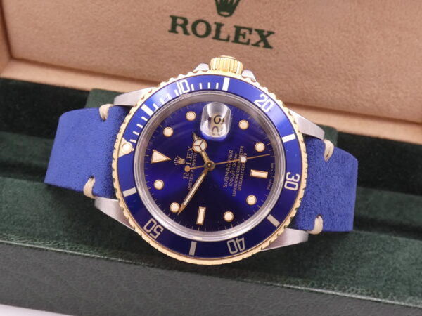 Rolex Submariner Date 16803 PURPLE DIAL 18Kt Oro & Acciaio ANNO 1986 Automatico