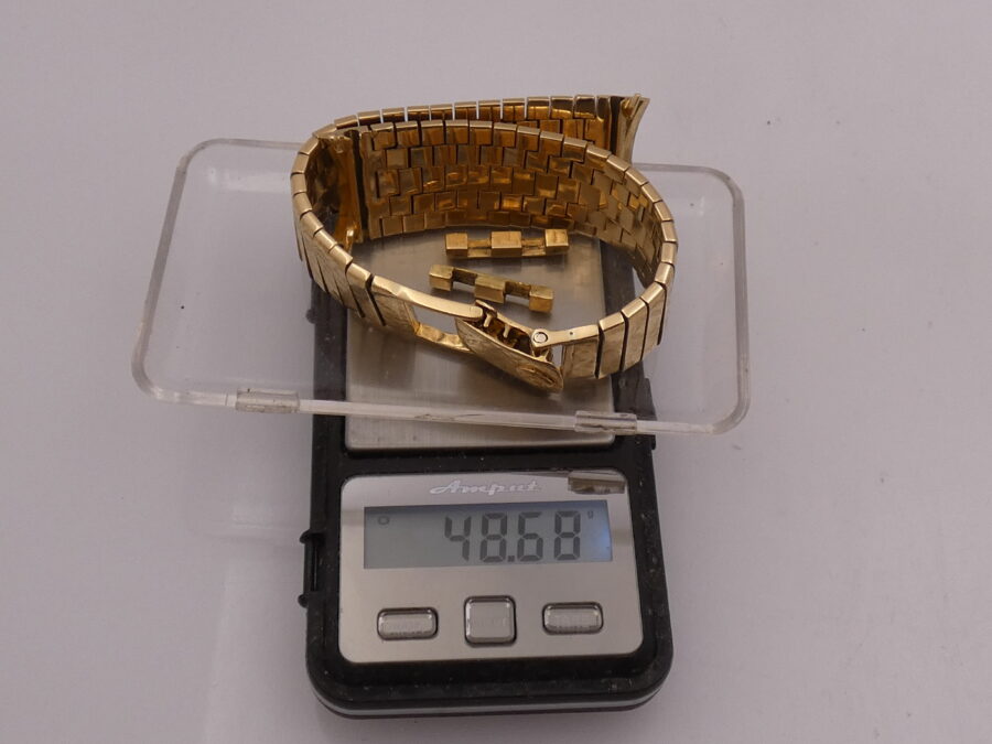 Patek Philippe Bracciale Corteccia Oro Massiccio 18Kt For Caltrava Vintage 16mm - immagine 7