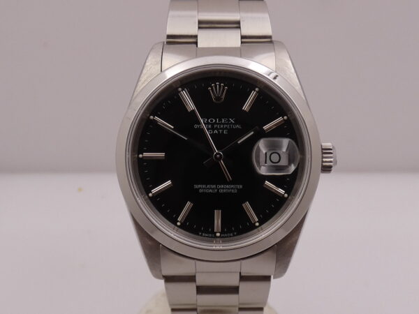 Rolex Oyster Perpetual Date 15200 Black Dial Automatico ANNO 1991 Oyster Bracelet Acciaio