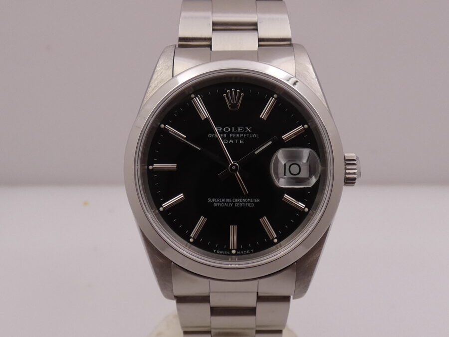 Rolex Oyster Perpetual Date 15200 Black Dial Automatico ANNO 1991 Oyster Bracelet Acciaio - immagine 7