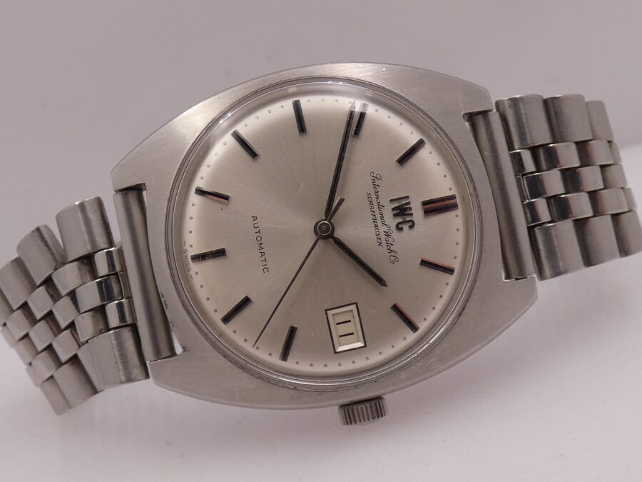 IWC Cushion 1828 Automatic PELLATON 8541B ANNI '70s Jubilee Bracelet Acciaio Vintage - immagine 7
