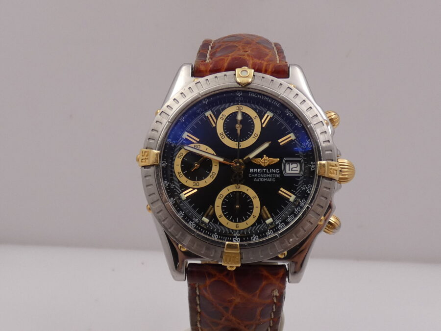 Cronografo Breitling Chronomat  B13352 With BOX & C.O.S.C Acciaio & Oro 18Kt Automatico Anni '2000s - immagine 7