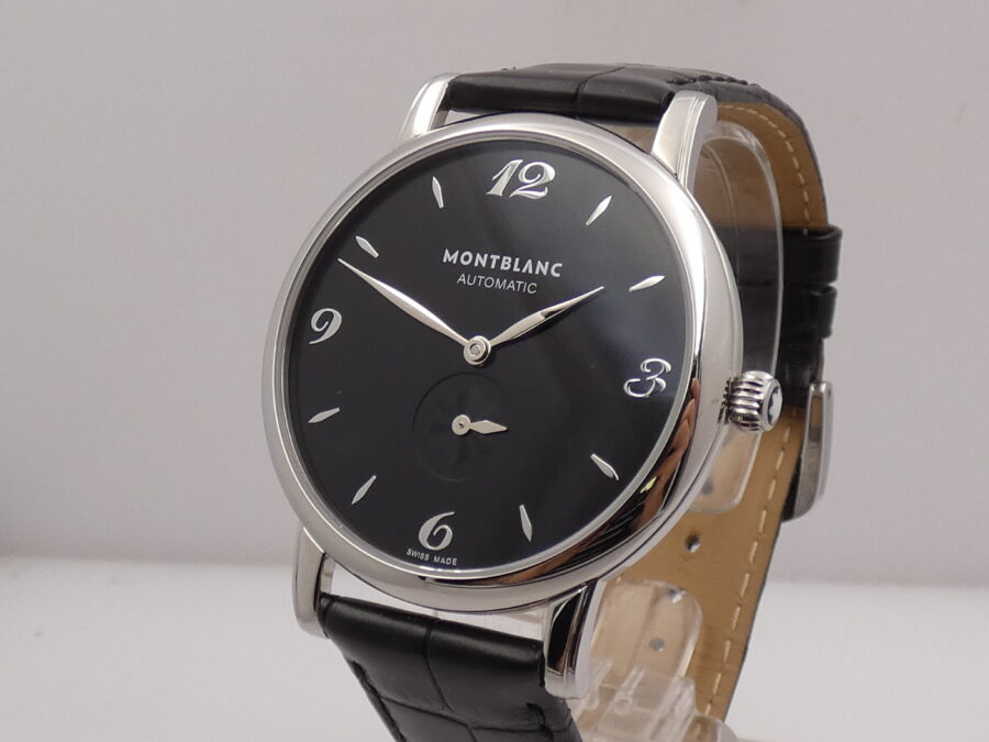Montblanc Star Classique Petite Seconde NEW BOX&PAPERS STICKERS Automatico ANNO 2025 Acciaio Ref. 7211 MAI INDOSSATO - immagine 7