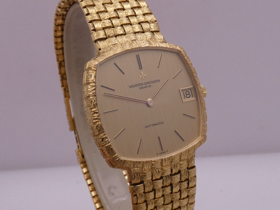 Vacheron Constantin NEW OLD STOCK 18Kt Square Basket 1970s Sigma Dial BOX & PAPERS Automatico Untouched - immagine 8