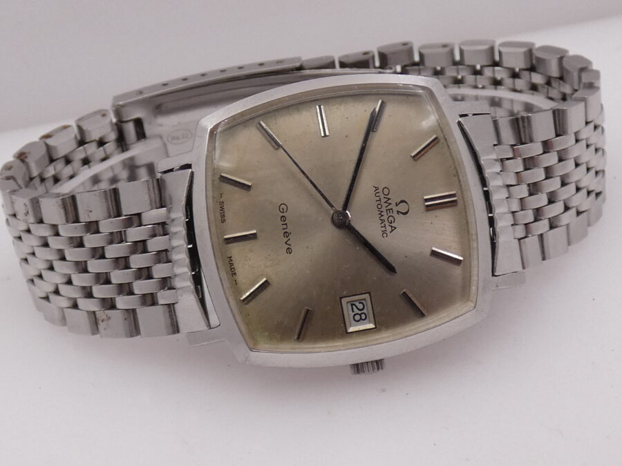 Omega Genève Automatic Date 162.0052 Anno 1973 Acciaio Calibro Omega 1020 Vintage - immagine 8