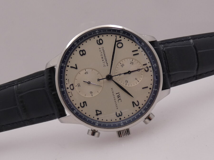 Cronografo IWC Portuguese Bucherer Blue Edition BOX&PAPERS Anno 2020 Automatico Acciaio IW371492 EDIZIONE LIMITATA 365pz - immagine 8