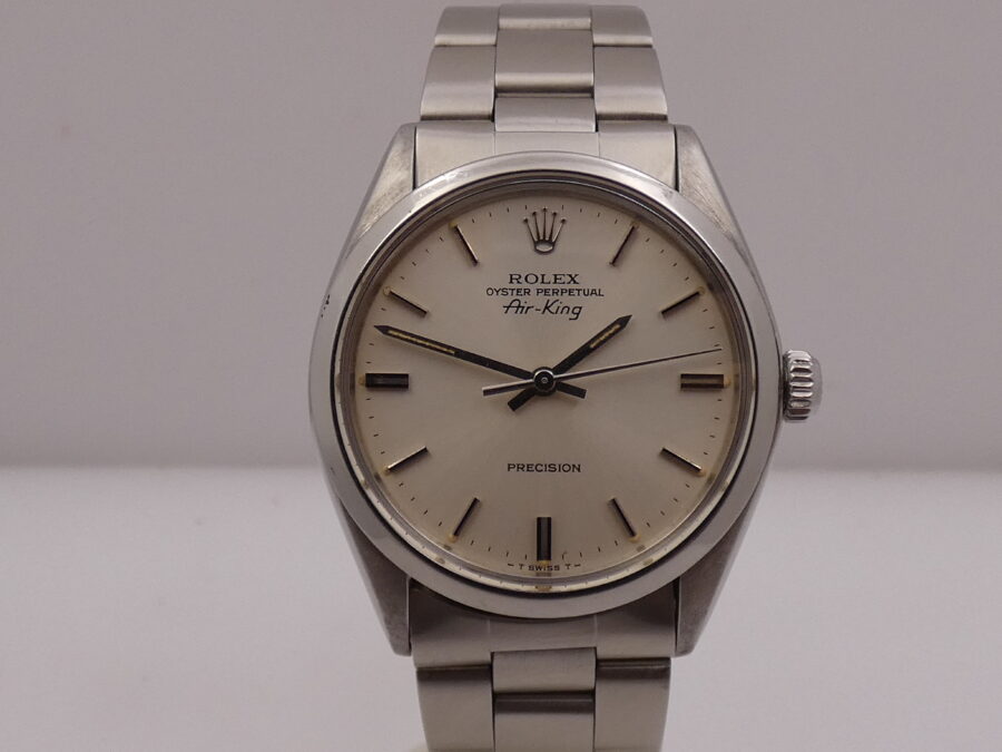 Rolex Air King Precision 5500 ANNO 1978 Automatico Argentè Dial Braccialato Oyster - immagine 7