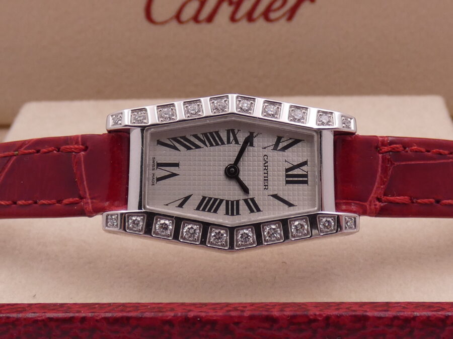 Cartier Lanières Hexagonal 2560 18Kt White Gold Factory Diamonds ANNI '2000s For Ladies - immagine 7