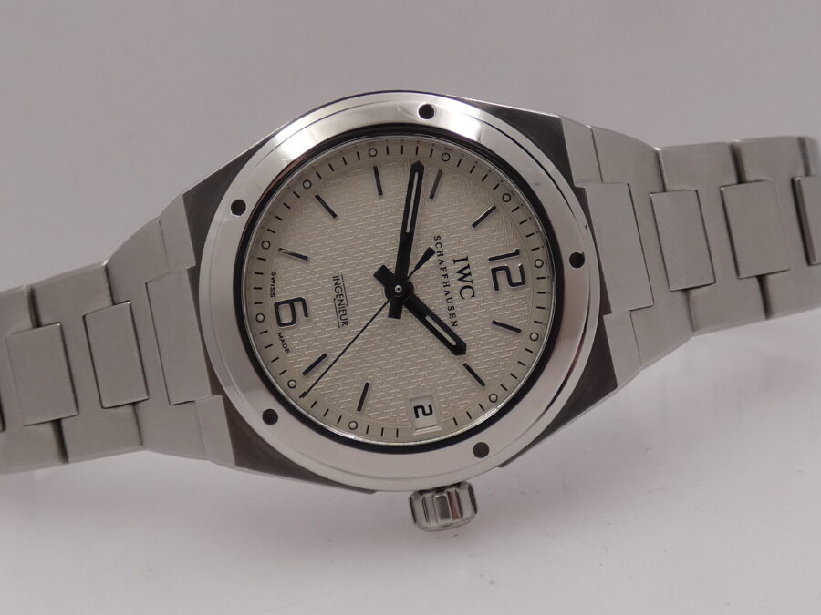 IWC Ingenieur Automatic Midsize 34mm 4515 Automatico Guillochè Dial Braccialato Acciaio ANNI 2000 - immagine 8