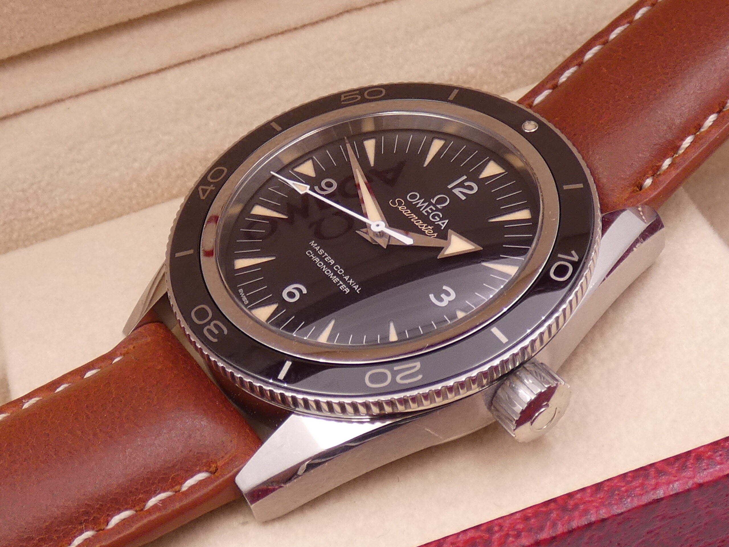 Omega Seamaster 300 Master Co-Axial Chronometer GHIERA CERAMICA Automatico Acciaio - immagine 8