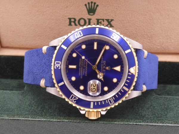 Rolex Submariner Date 16803 PURPLE DIAL 18Kt Oro & Acciaio ANNO 1986 Automatico