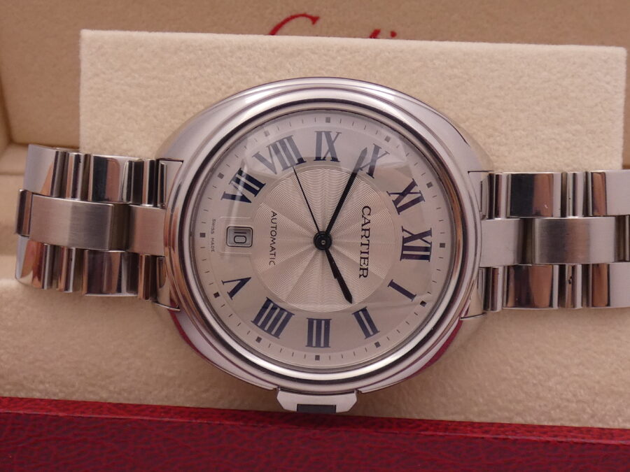 Cartier Clé de Cartier 40 mm WSCL0018 - 3850 Automatico Acciaio Braccialato - immagine 8