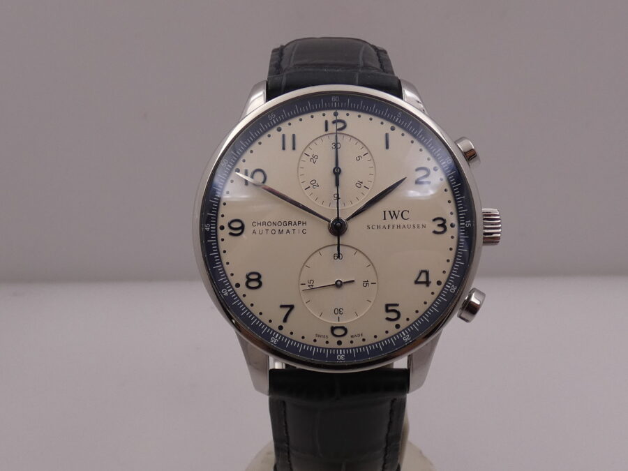 Cronografo IWC Portuguese Bucherer Blue Edition BOX&PAPERS Anno 2020 Automatico Acciaio IW371492 EDIZIONE LIMITATA 365pz - immagine 9