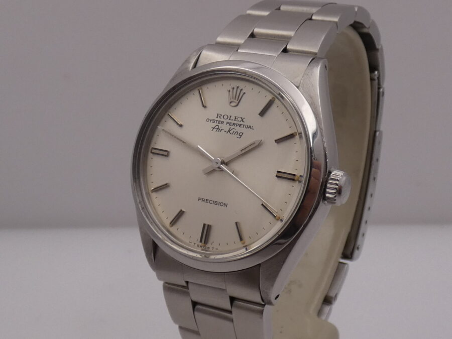 Rolex Air King Precision 5500 ANNO 1978 Automatico Argentè Dial Braccialato Oyster - immagine 8