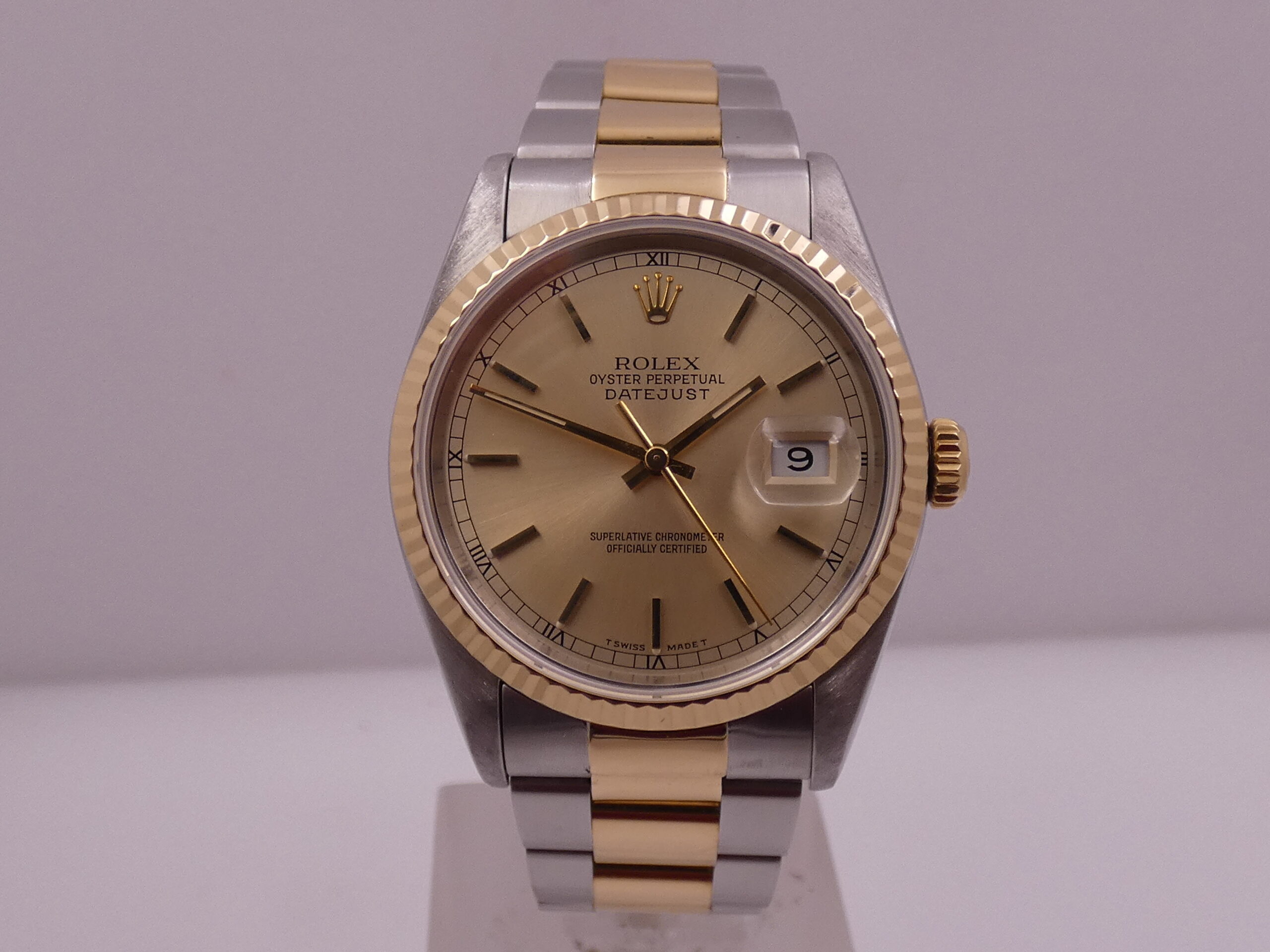 Rolex Datejust 36 16233 Acciaio & Oro 18Kt Anno 1994 Automatico Bracciale Oyster - immagine 9