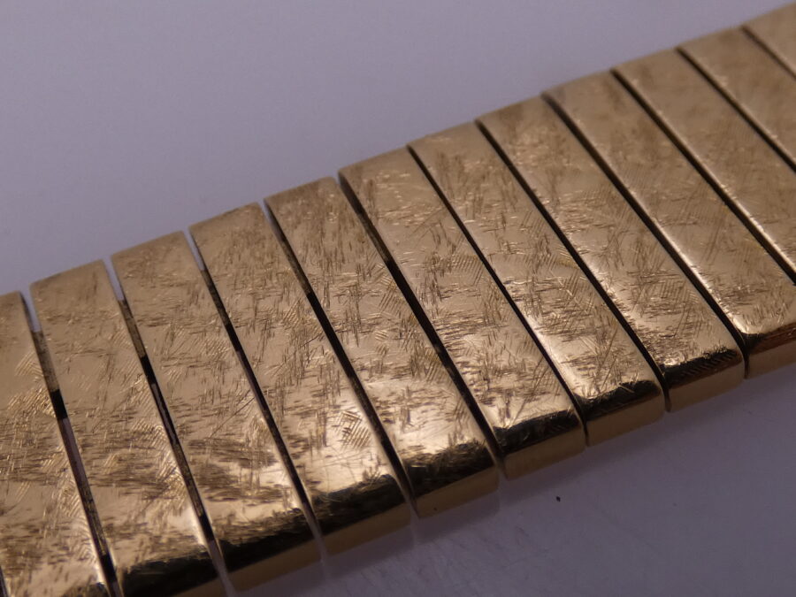 Patek Philippe Bracciale Corteccia Oro Massiccio 18Kt For Caltrava Vintage 16mm - immagine 9