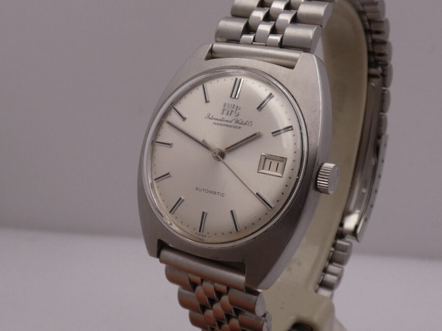 IWC Cushion 1828 Automatic PELLATON 8541B ANNI '70s Jubilee Bracelet Acciaio Vintage - immagine 9