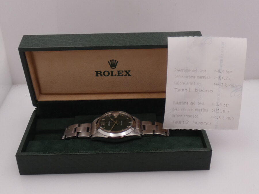 Rolex Oysterdate Precision 6694 Green Dial Anno1977 Manuale Bracciale Oyster Acciaio - immagine 9