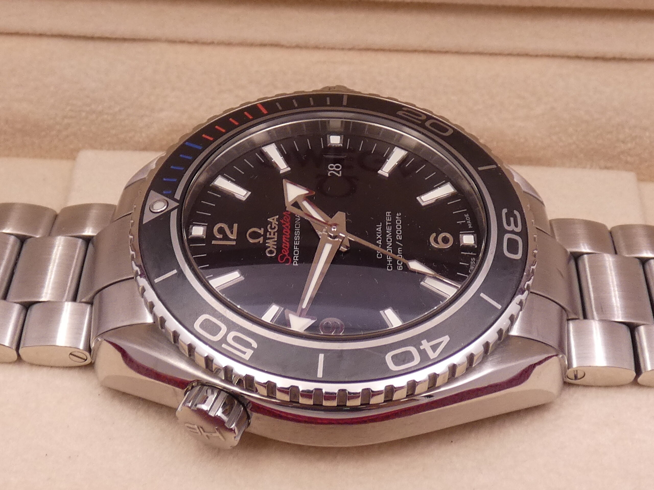 Omega Seamaster Planet Ocean "Sochi 2014" 600m With PAPERS Co-Axial Automatico Chronometer Acciaio 45,5mm EDIZIONE LIMITATA 2014 pcs - immagine 10