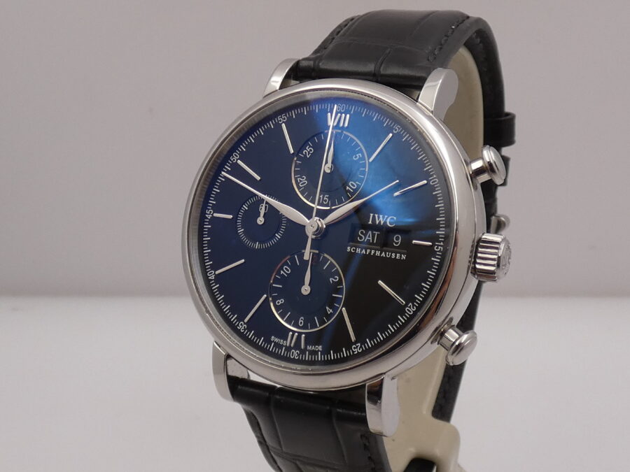 Cronografo IWC Portofino Day-Date IW391002 Black Dial Automatico Acciaio - immagine 10