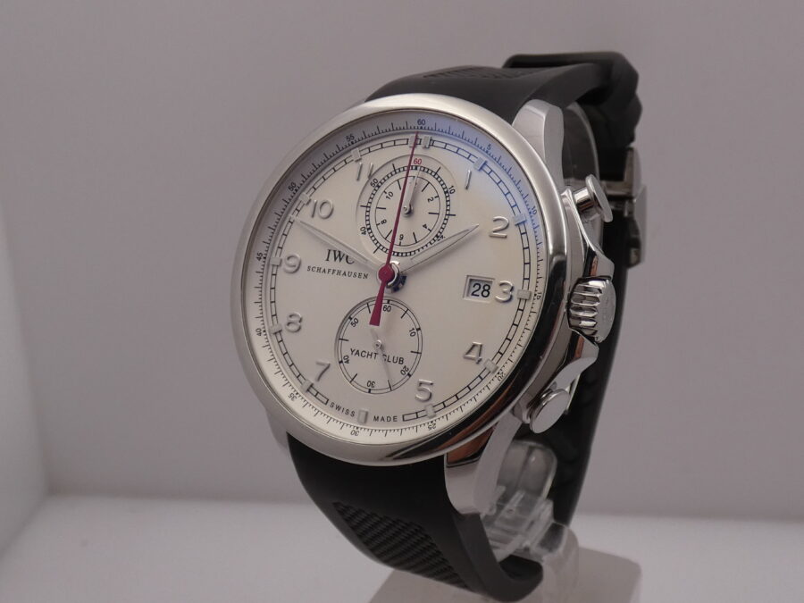 Cronografo IWC Portuguese Yacht Club 45mm IW390206 BOX&PAPERS Automatico Anno 2015 Acciaio - immagine 9
