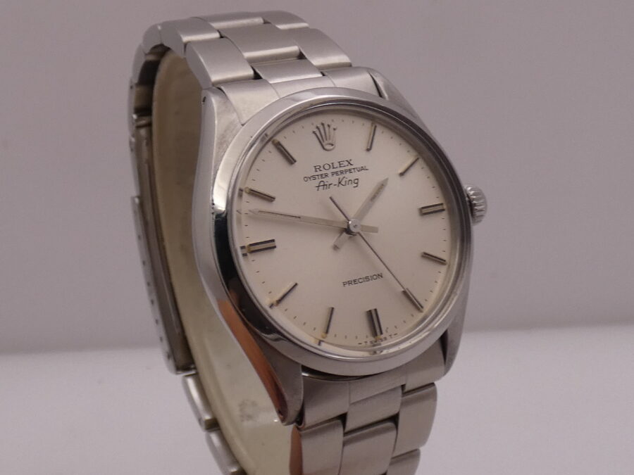 Rolex Air King Precision 5500 ANNO 1978 Automatico Argentè Dial Braccialato Oyster - immagine 9