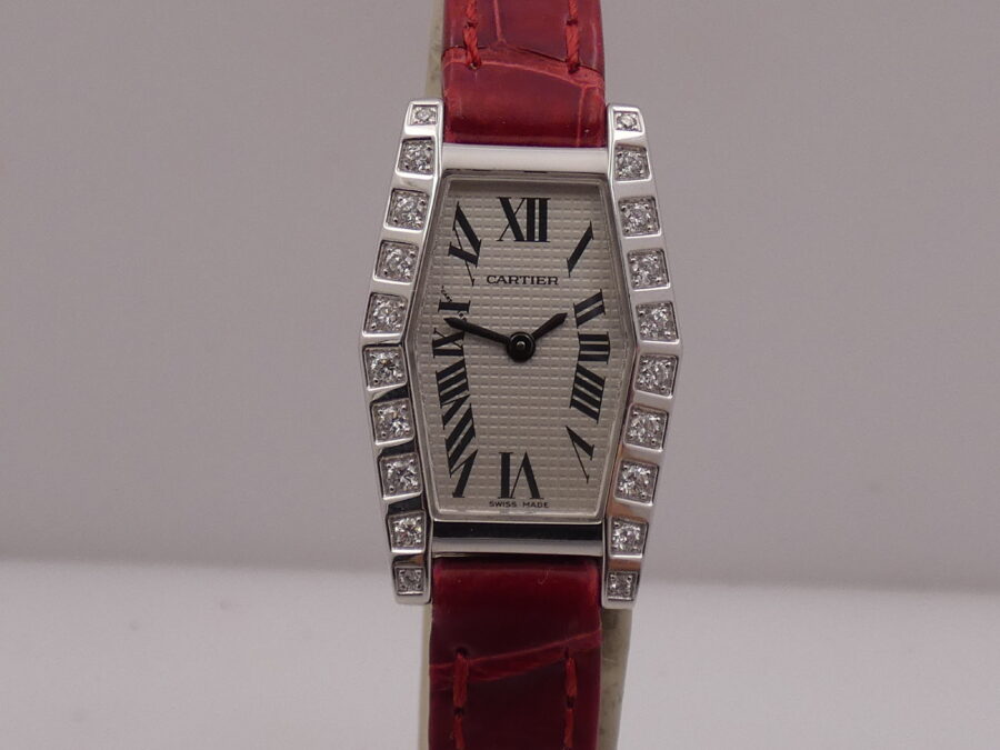 Cartier Lanières Hexagonal 2560 18Kt White Gold Factory Diamonds ANNI '2000s For Ladies - immagine 9