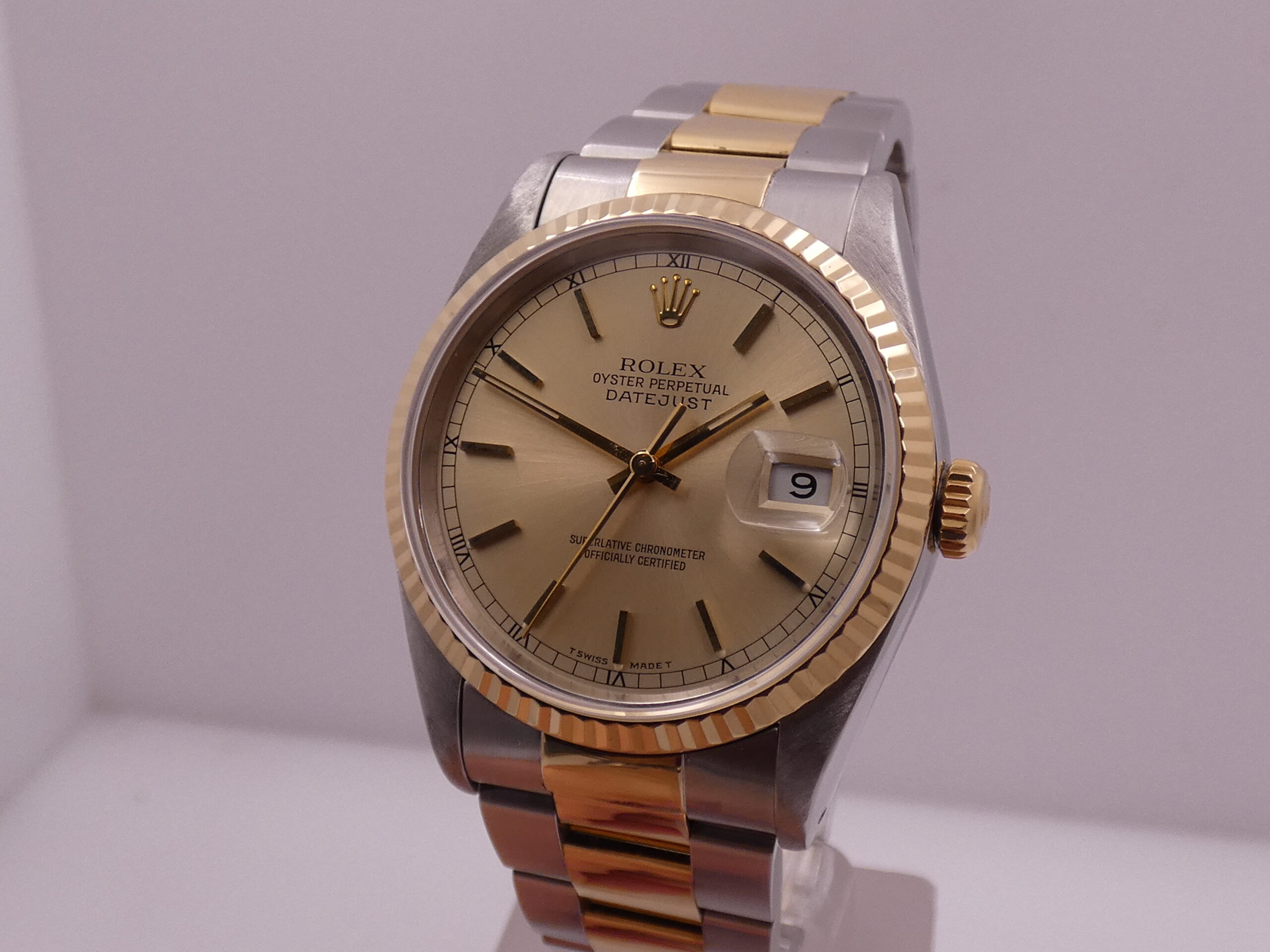 Rolex Datejust 36 16233 Acciaio & Oro 18Kt Anno 1994 Automatico Bracciale Oyster - immagine 10
