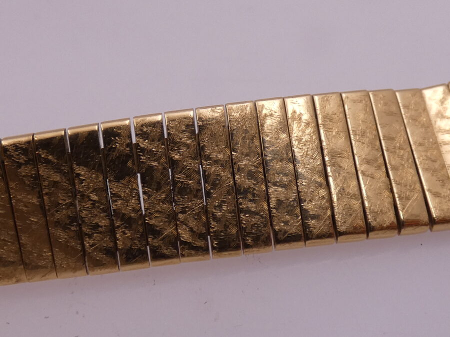 Patek Philippe Bracciale Corteccia Oro Massiccio 18Kt For Caltrava Vintage 16mm - immagine 10