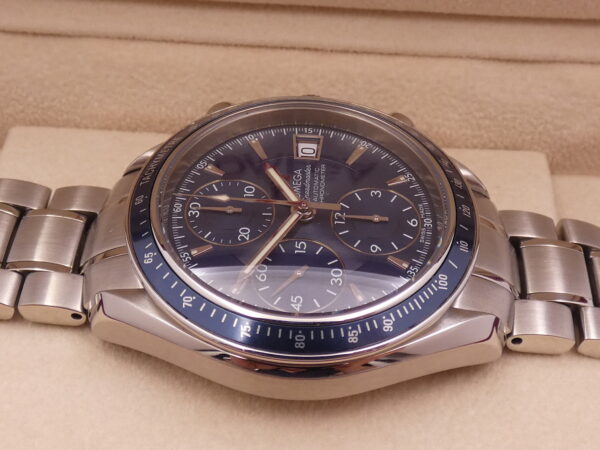Cronografo Omega Speedmaster Date WITH PAPERS Anno 2017 3212.80.00 BLUE DIAL Automatico Acciaio