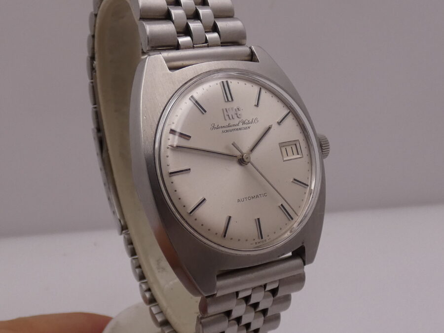 IWC Cushion 1828 Automatic PELLATON 8541B ANNI '70s Jubilee Bracelet Acciaio Vintage - immagine 10