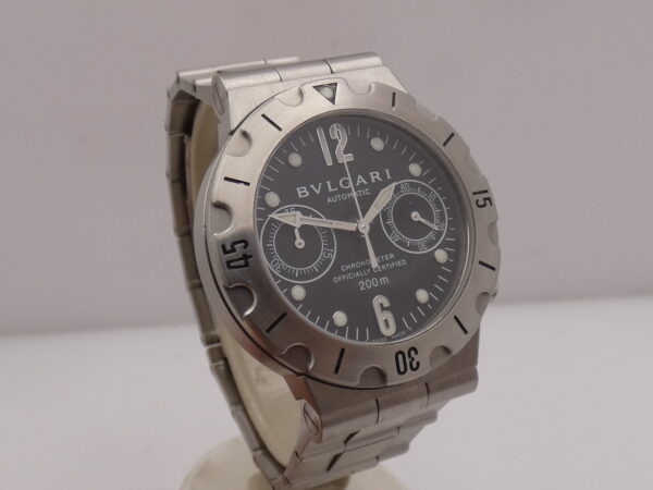 Cronografo Bulgari Diagono Scuba SCB 38 S Automatico Chronometer Acciaio Anni '2000s Braccialato