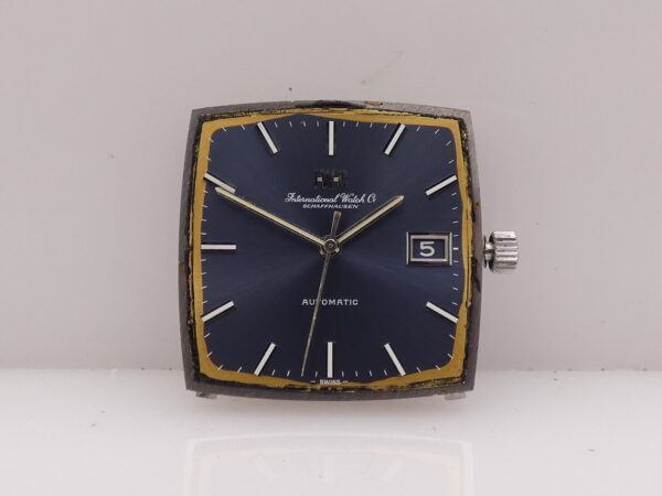 IWC Square 1871 Automatico PELLATON 8541B Blue Dial Anni 70 Acciaio Vintage