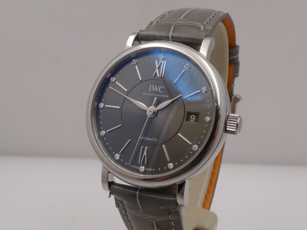 IWC Portofino Automatic LIKE NEW 37mm DIAMOND DIAL BOX&PAPERS Anno 2017 IW458102 Acciaio