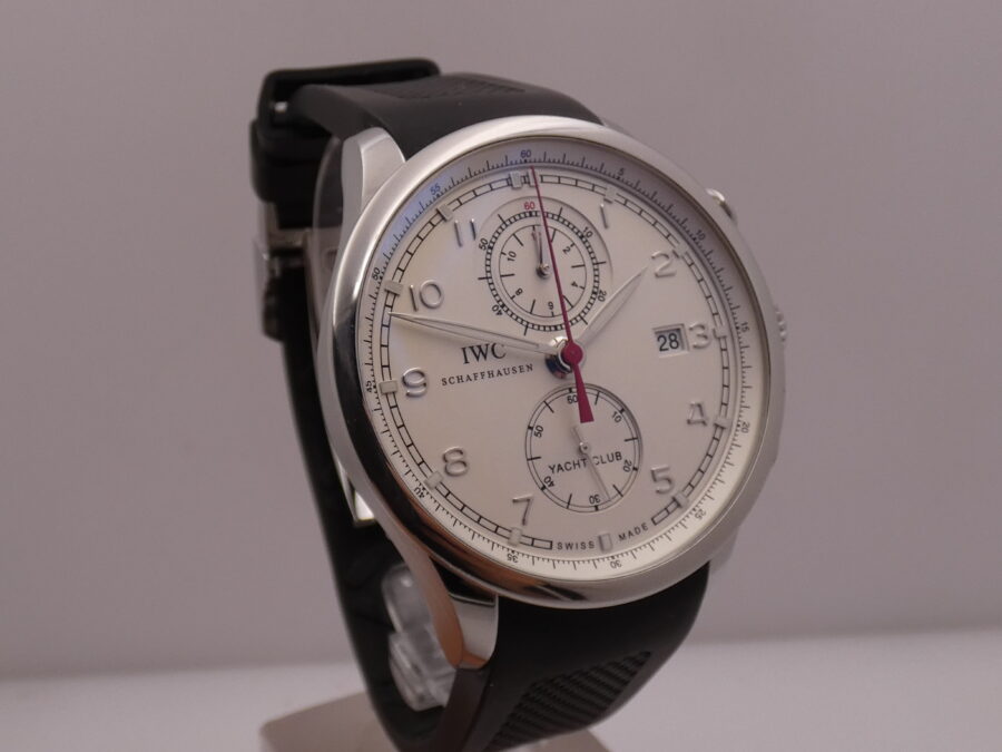 Cronografo IWC Portuguese Yacht Club 45mm IW390206 BOX&PAPERS Automatico Anno 2015 Acciaio - immagine 10