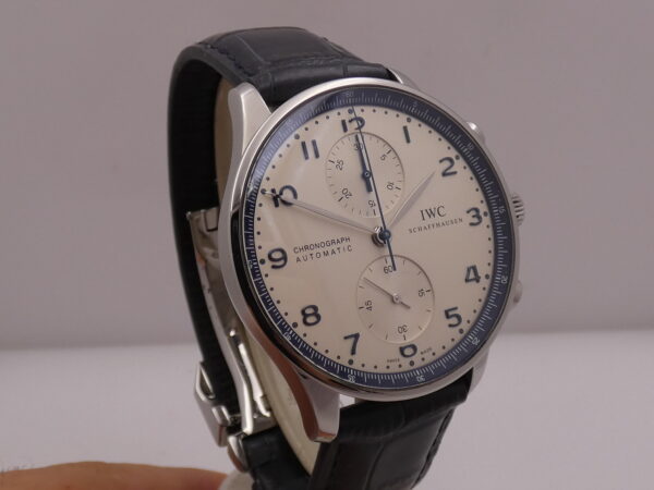 Cronografo IWC Portuguese Bucherer Blue Edition BOX&PAPERS Anno 2020 Automatico Acciaio IW371492 EDIZIONE LIMITATA 365pz