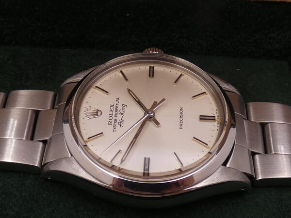 Rolex Air King Precision 5500 ANNO 1978 Automatico Argentè Dial Braccialato Oyster
