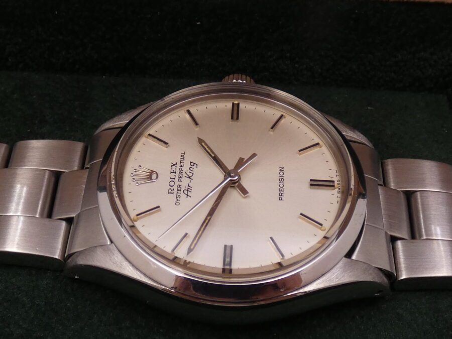 Rolex Air King Precision 5500 ANNO 1978 Automatico Argentè Dial Braccialato Oyster - immagine 10
