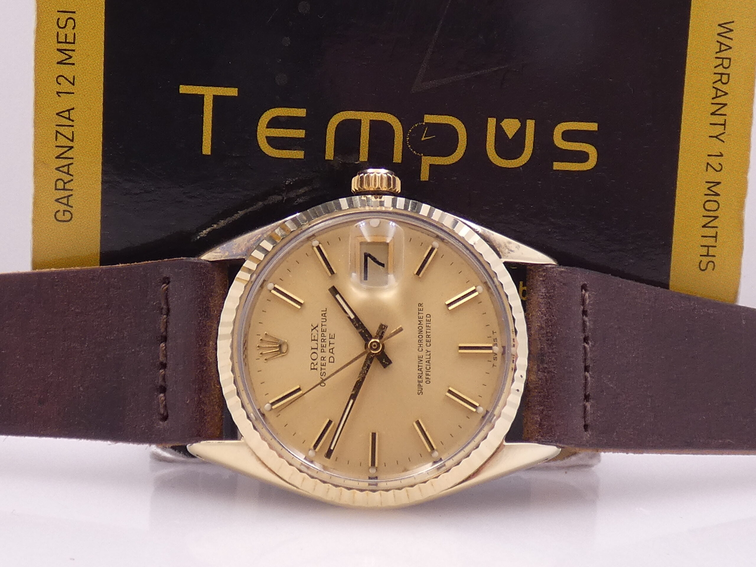 Rolex Rare 1550 Automatico Laminata Oro 18Kt ANNO 1977 Vintage - immagine 2