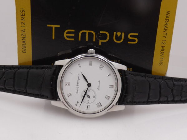 Girard Perregaux Small Second 9050 Automatico White Dial Acciaio ANNI 90 Classic Watch