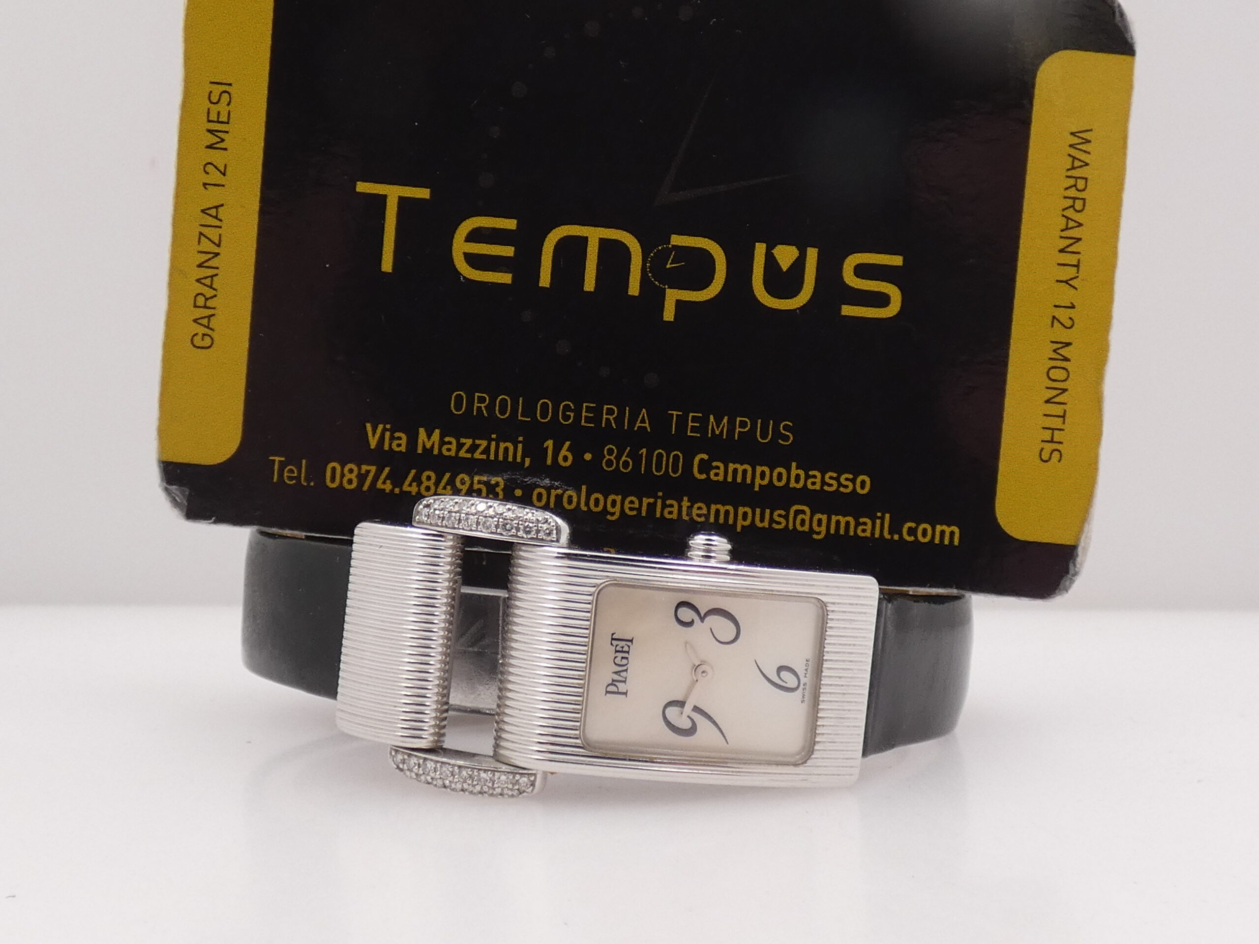 Piaget Protocole Lady 5322 Oro Bianco 18Kt & Anse Factory Diamonds M.O.P. DIAL ANNI 2000 - immagine 2