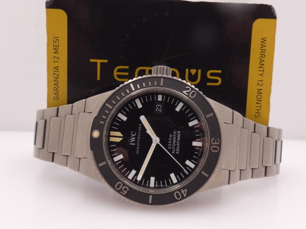 IWC Aquatimer Automatic 2000 GST 2000m IW353601 Black Dial Titanio Anni 2000 Braccialato
