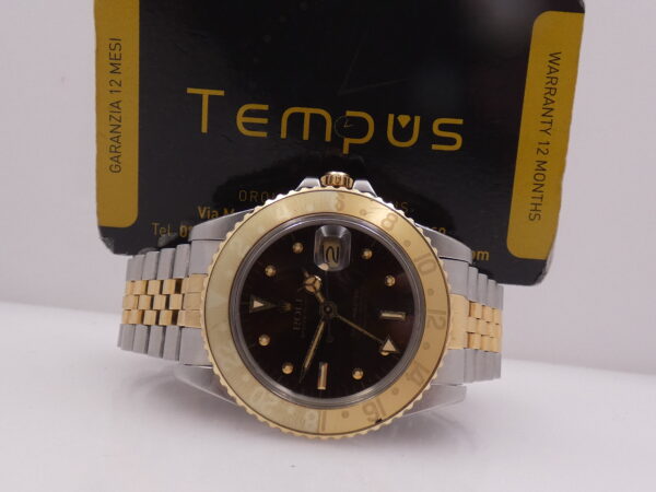 Rolex GMT-Master 16753 Brown Tiger Eye Nipple Dial Ghost Bezel ANNI 1981 18Kt Oro&Acciaio Jubilee Automatico ROOTBEER !!!